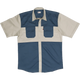 Delta two-tone Safari shirt-Blue-Safari wear-Outdoor Clothing