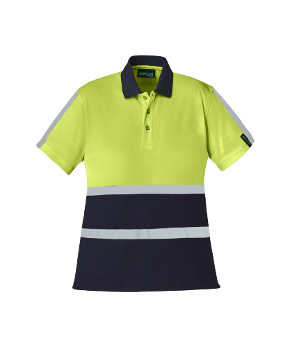 Women’s Hi-Vis Two Tone Golfer Shirt with Reflective Tape

High-visibility EN20471 certified women’s work shirt

Two-tone reflective safety golfer shirt for women

Quick-dry lightweight hi-vis shirt with ribbed collar

CraftPro women’s reflective polo shirt – yellow/navy design