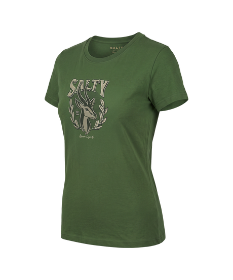 Ladies Bush Sprinbok Tshirt Green