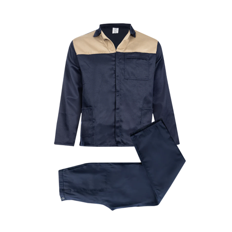 Shop the Pioneer Two Tone Conti Suit in Cedar Green/Khaki and Navy/Khaki. Durable polycotton workwear for construction, mining and industrial use.