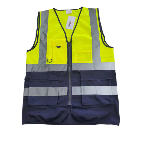 Pinnacle Signalling Hi-Vis Reflective Safety Vest with reflective tape for construction, roadworks and industrial PPE.