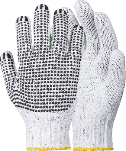 CraftPro Cotton Polka Dot Grip Glove – Single & Double Sided

