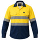 Vulcan Vented Reflective Mining Shirt with high-visibility reflective tape and vented back, made from 100% cotton for mining and industrial work.